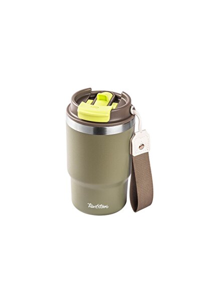Empressco Yeşil 2'li Kapaklı Termos Bardak, 480ml, Outdoor ve Seyahat Dostu