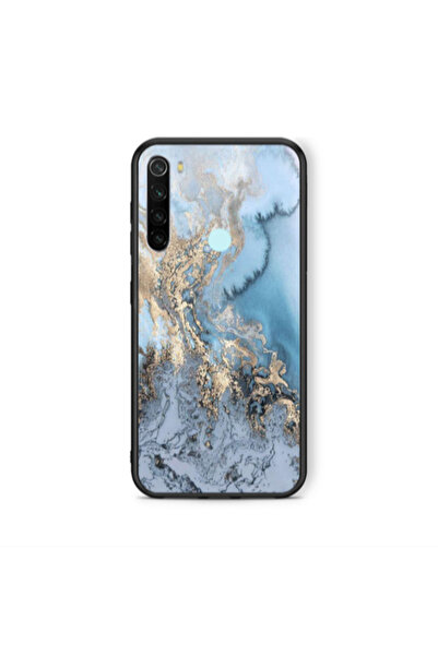 Other Xiaomi Redmi Note 8 Marble Gold Design Black Glossy Θήκη