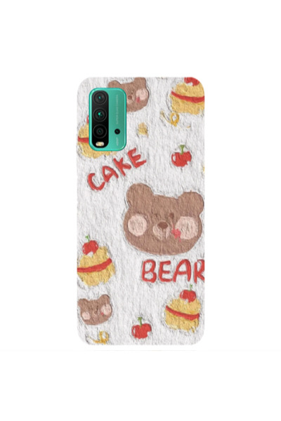 Other Xiaomi Redmi 9T Cake Bear Transparent Silicone TPU Θήκη