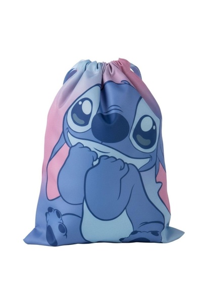 MC Micostore Rucsac cu snur pentru copii Cerda Stitch 630268, albastru cu ver...