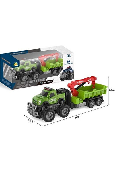 OEM Camion teren Merkpol T ACTOR, metalic, cu remorca basculanta, 21 cm, Mult...