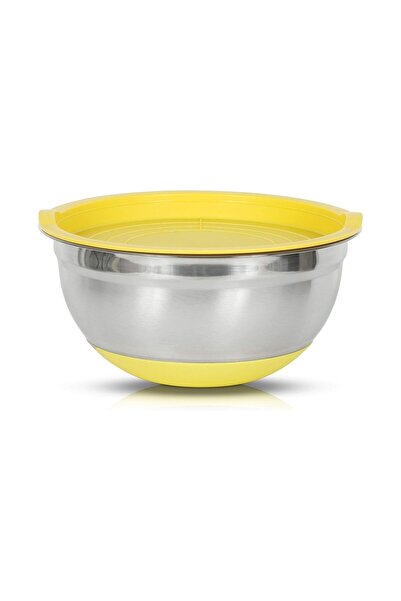 NEXTLY Bol din oțel inoxidabil cu capac, NEXTLY, Bază antiderapantă, 22 cm, G...