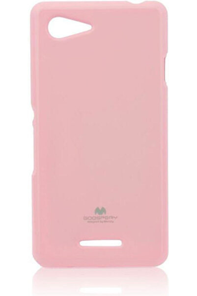 Mercury Θήκη σιλικόνης Sony Xperia E3, μαλακή ροζ, τύπου ζελέ. Κωδικός: 10325