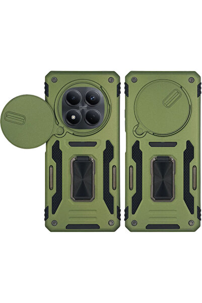 Other Θήκη Ring Armor Camshield Sonique Xiaomi Redmi Note 15 Pro 5G Χακί