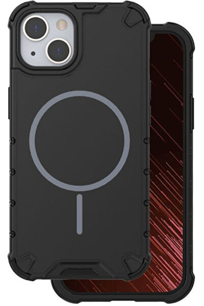 OEM Defender 2 σε 1 Μαγνητική Υβριδική Θήκη Κινητού Τηλεφώνου Magsafe Μαύρη γ...