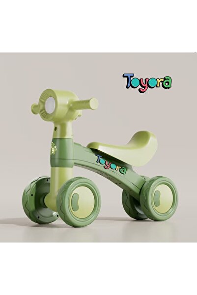 Genaric TOYORA Kids Balance Bike with Music & LED Headlight | 4-Wheel Toddler...