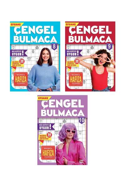 dokuzyayinlari Efsane Çengel Bulmaca 3’lü Set - 8, 9 ve 10. Kitap