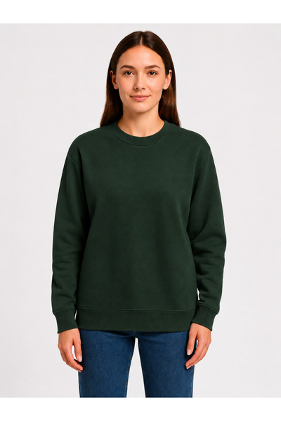 luci sports Unisex 3 Yarn Winter Oversize 0-Collar Sweatshirt