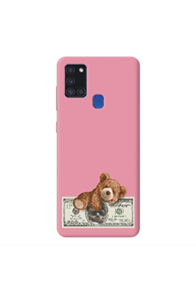 Other Samsung A21S Money Style Pink Colored Silicone TPU Θήκη