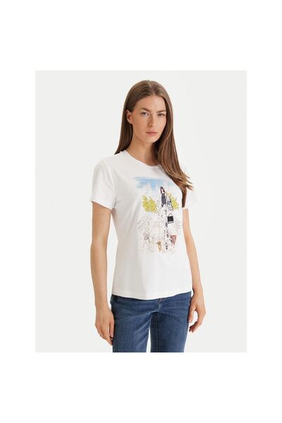 Dkny Γυναικείο T-shirt P61M0WNA Λευκό