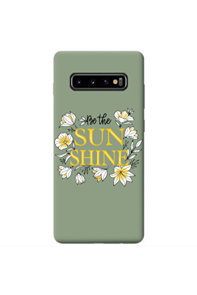 Other Samsung S10 Sun Shine Light Green Colored Silicone TPU Θήκη