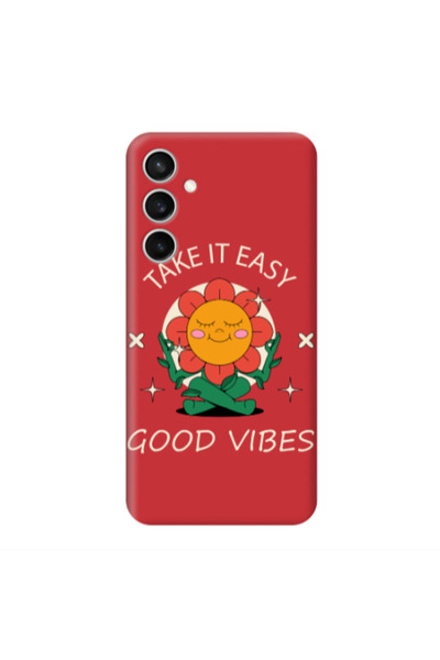 Other Samsung S24 Plus Take It Easy Red Colored Silicone TPU Θήκη