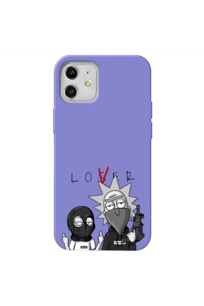 Other Apple iPhone 12 Rick Loser Purple Colored Silicone TPU Θήκη