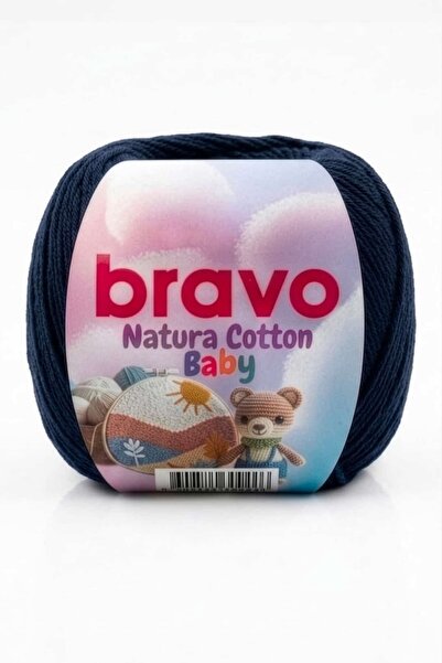 Bravo Natura Cotton Baby %100 Pamuk Amigurumi, Punch ve Bandana Örgü İpi 50 g...