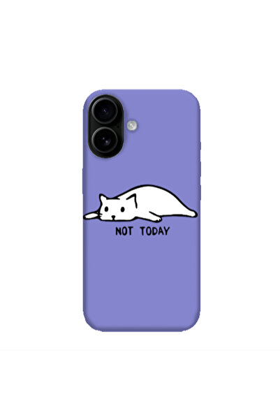 Other Apple Iphone 16 plus Not Today Purple Colored Silicone TPU Θήκη