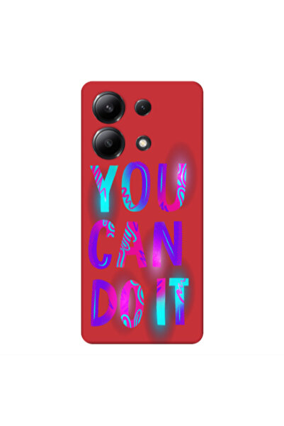 Other Xiaomi Redmi Note 13 4G You Can Doit Red Colored Silicone TPU Θήκη