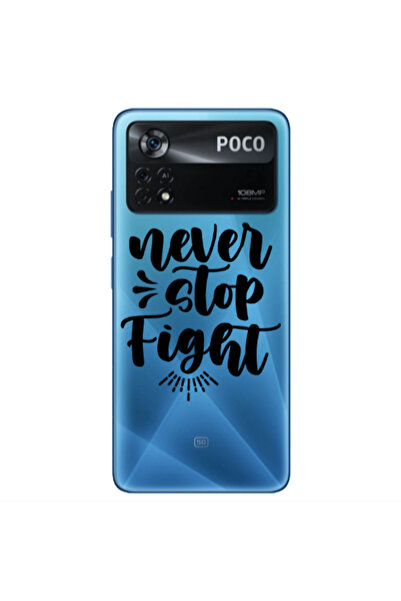 Other Xiaomi Poco X4 Pro Never stop fight Transparent Silicone TPU Θήκη