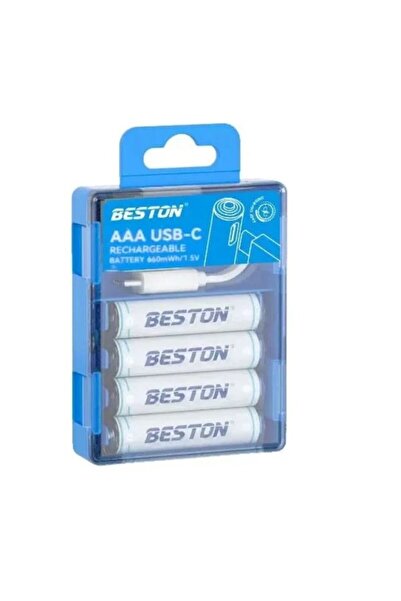 BataryaBank Beston USB 1.5V AAA İnce Lithium Şarjlı Pil 660mAh | Şarj Cihazı ...