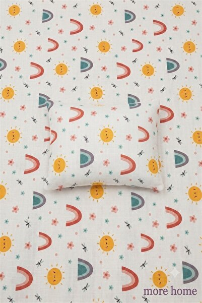 MORE HOME 100% Cotton Baby Muslin Cover + Pillowcase