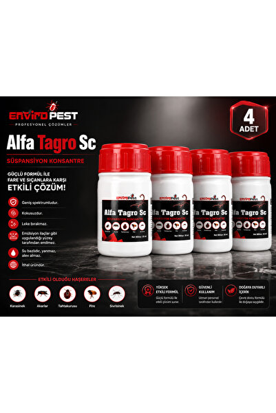 EnviroPest Biyosidal Alfa Tagro SC 50ml * 4 ADET