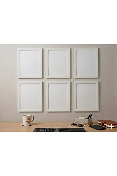 fy design BEYAZ 6 ADET A4 BOYUTUNDA ( 21X29,7) DUVAR ÇERÇEVESİ RESİM SERTİFİK...