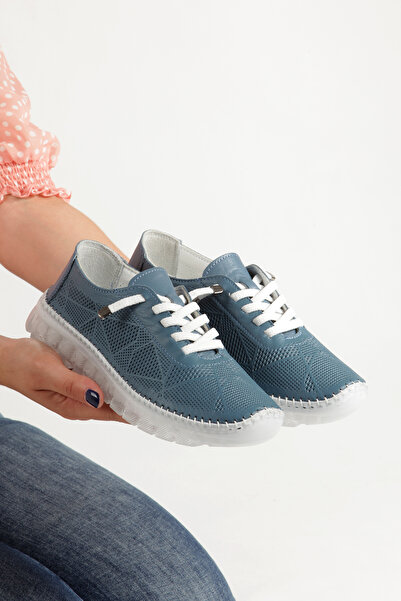 PELLEVA Asel- Genuine Leather Soft Comfort Sole Breathable Women's Casual Sne...