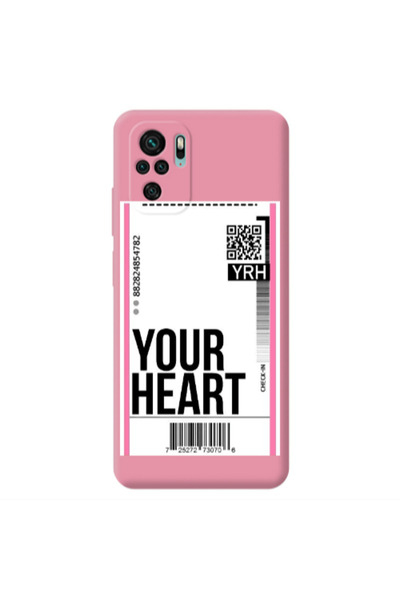 Other Xiaomi Redmi Note 10S Your Heart YRH Pink Colored Silicone TPU Θήκη