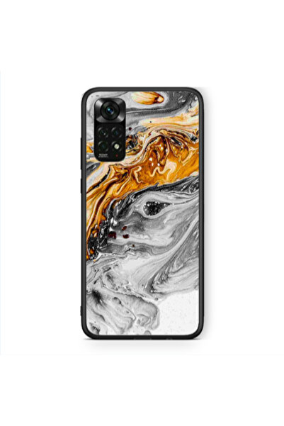 Other Xiaomi Redmi Note 11 Pro 5G Marble gray Patern Black Glossy Θήκη