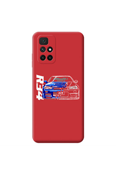 Other Xiaomi Redmi 10 2022 Blue R34 Red Colored Silicone TPU Θήκη