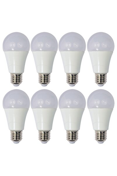 OEM Комплект от 8 LED крушки за горно и долно осветление Drimus 12W E27 Студе...