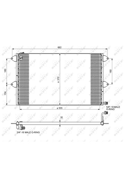 NRF Radiator Condensator Aer Conditionat SEAT CORDOBA/CORDOBA Vario/IBIZA 2/I...