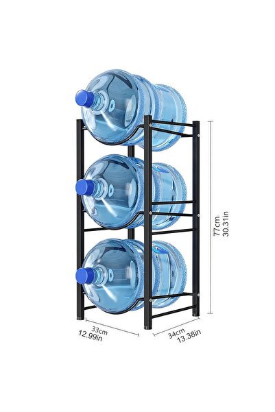 RollsTimi Floor-to-ceiling single row three-layer bucket storage rack