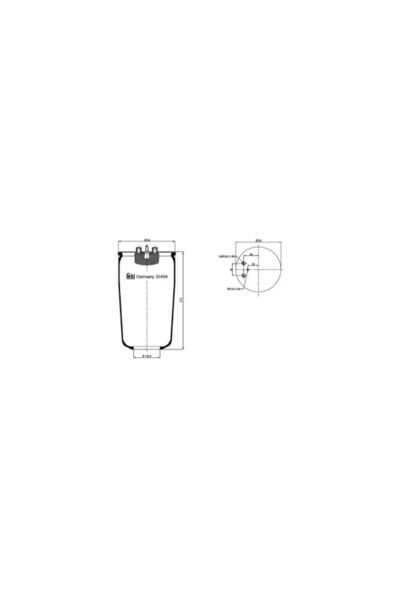 FEBI BILSTEIN Perna de Aer Spate (diametru: 235/259mm) Man Foc Hocl Lion´s Ci...