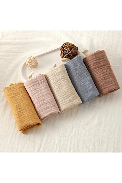 choice2 5Pcs 、3/5Pcs 6-Layer Pure Cotton Baby Cotton Washcloth Soft Gauze Cot...