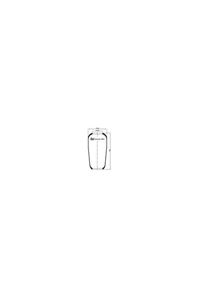 FEBI BILSTEIN Perna de Aer Spate (diametru: 130/230mm) Man E2000 F2000 F90 F9...
