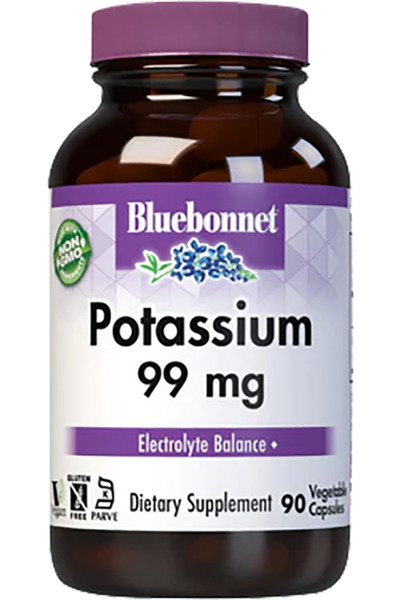 Bluebonnet Potassium 99 mg 90 Capsules