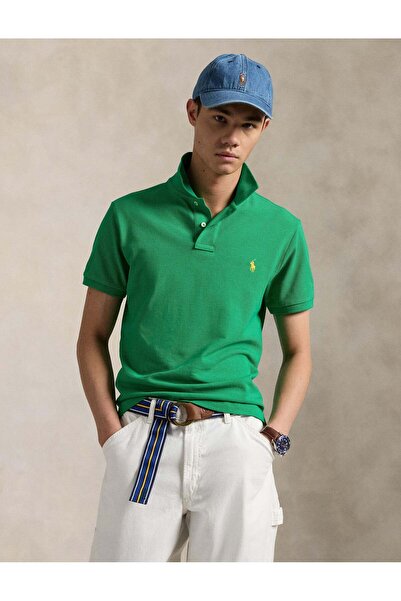 Ralph Lauren Blue Pony Embroidered Iconic Mesh Polo Shirt 401480.