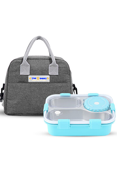 STAR BABiES -Insulated Lunch Bag with 304 Stainless Steel Bento Lunch Box – 4...