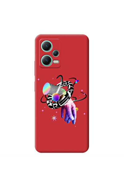 Other Xiaomi Redmi Note 12 Pro 5G Y2k Red Colored Silicone TPU Θήκη