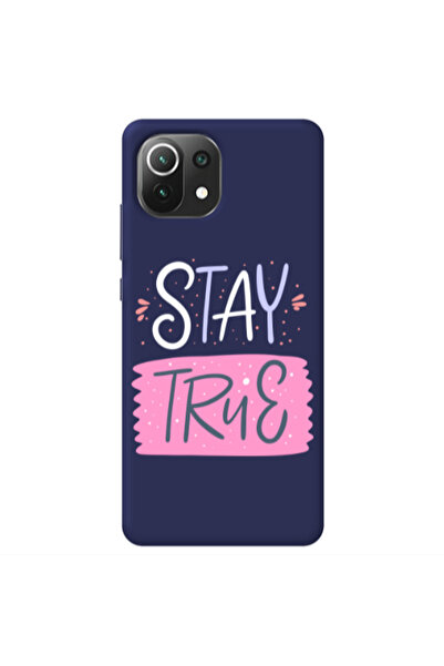 Other Xiaomi Mi 11 Lite Stay True Dark blue Colored Silicone TPU Θήκη