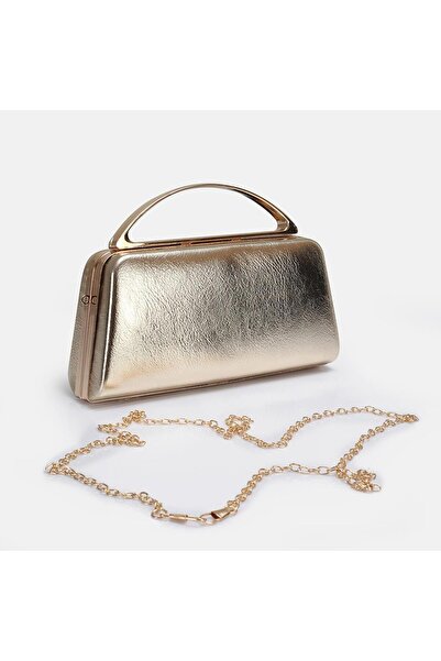 37Numara Gold Color Metallic Boxed Hard Case Portfolio Bag