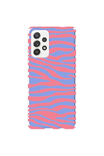 Other Samsung A33 Pink Zebra Light Purple Colored Silicone TPU Θήκη