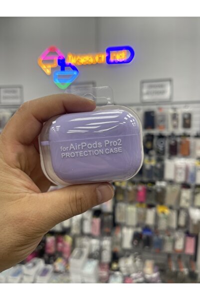 eaksesuarnet AirPods Pro2 Compatible Suede Textured Launch Silicone Case