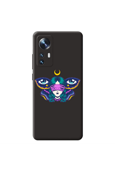 Other Xiaomi Mi 12 Eye in my ear Black Colored Silicone TPU Θήκη