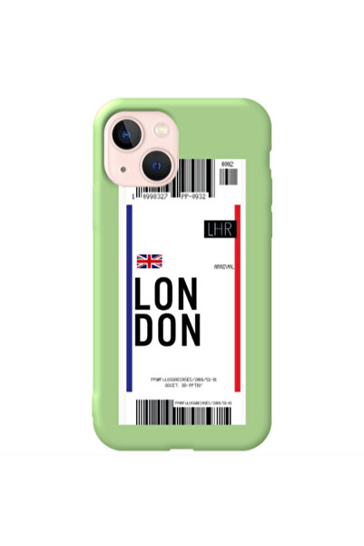 Other Apple iPhone 13 London Arrival Light Green Colored Silicone TPU Θήκη