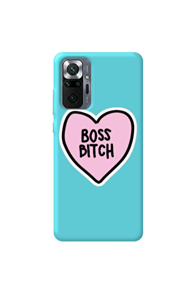 Other Xiaomi Redmi Note 10 Pro 4G Boss Bitch Turquoise Colored Silicone TPU Θήκη