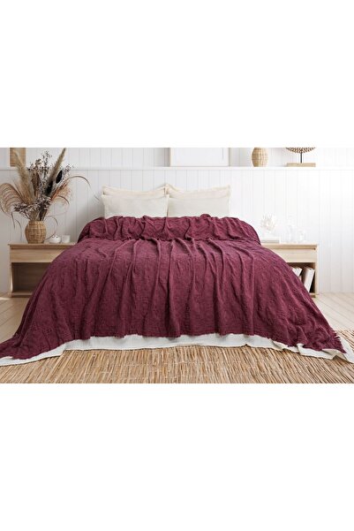 Meet ma ya Natural 4-Layer 100% Cotton Anadolu Pattern Jacquard Woven Bedspre...
