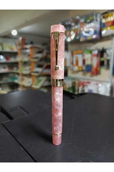 jinhao Prestij Dolma Kalem 5000 Serisi Geleneksel EF Uçlu,Pembe Mermer Desen ...