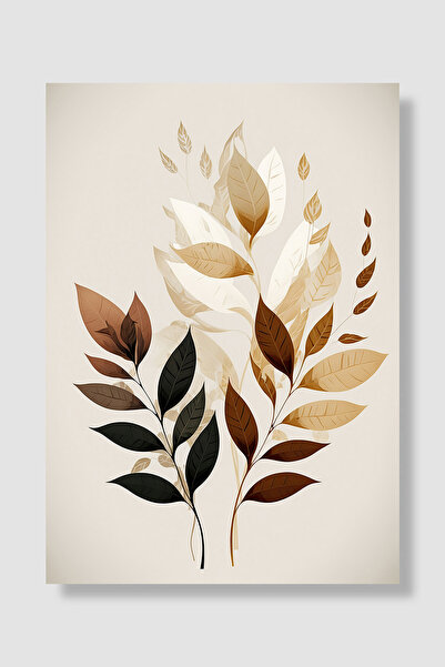 Luna Marissa Poster boem în tonuri de cafea Buchet de frunze Decor botanic el...