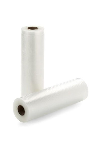 YBOSHOP Set 2 role gofrate pentru vidat alimente, universale, 17x500 cm, reut...